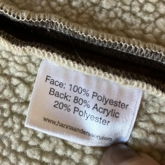 Hanna Andersson Size 130 (US 8) Shearling Jacket Brown